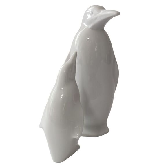 2 Otagiri Porcelain Penguin Figures Japan OMC White Vintage Holiday Winter Decor - Picture 4 of 16